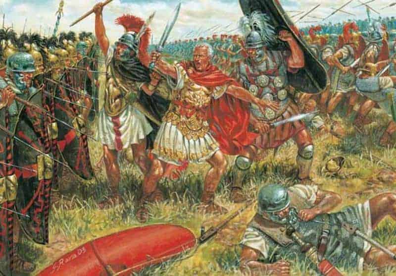 Pompey Defeated By Caesar