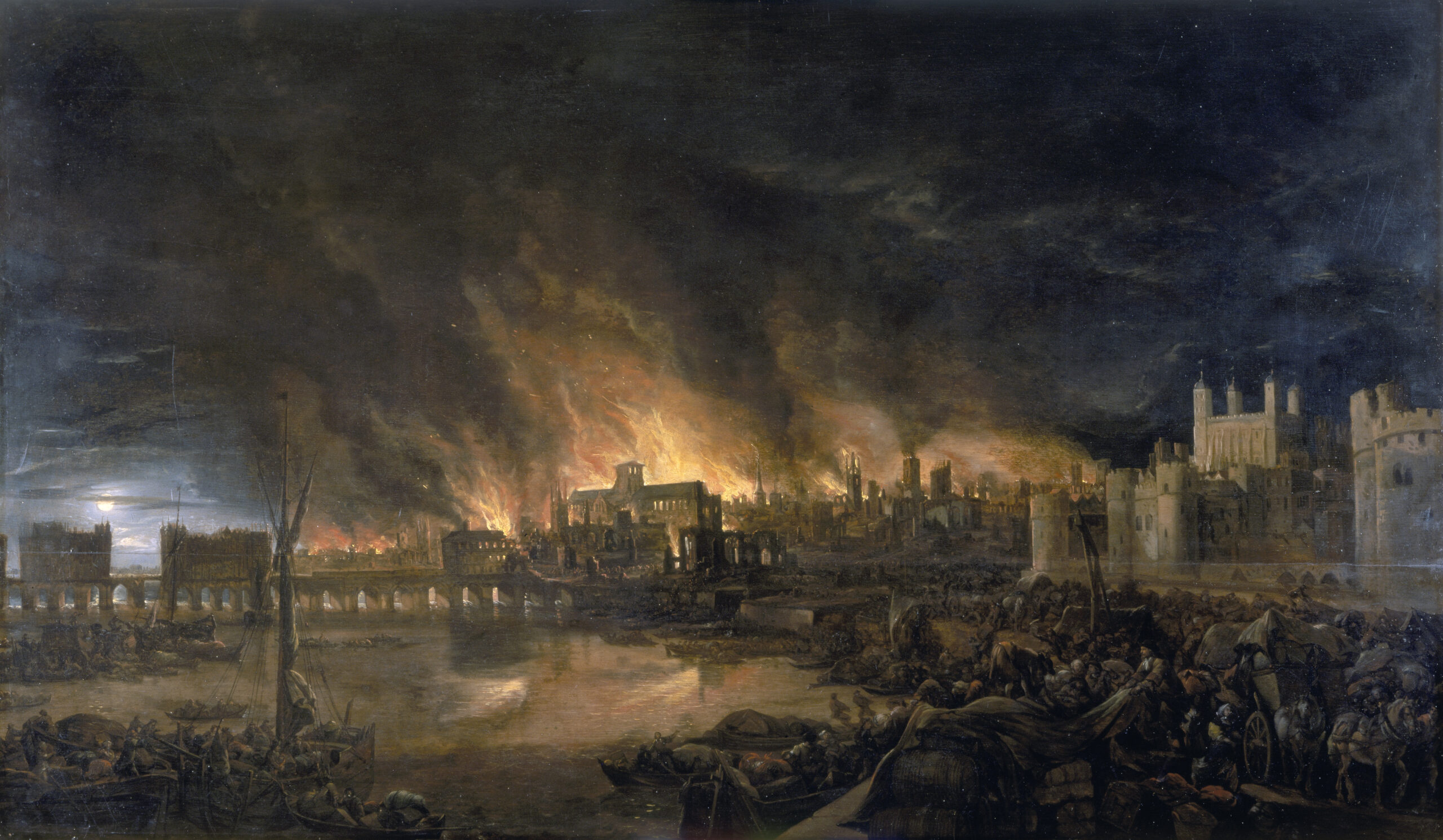 Great London Fire Begins